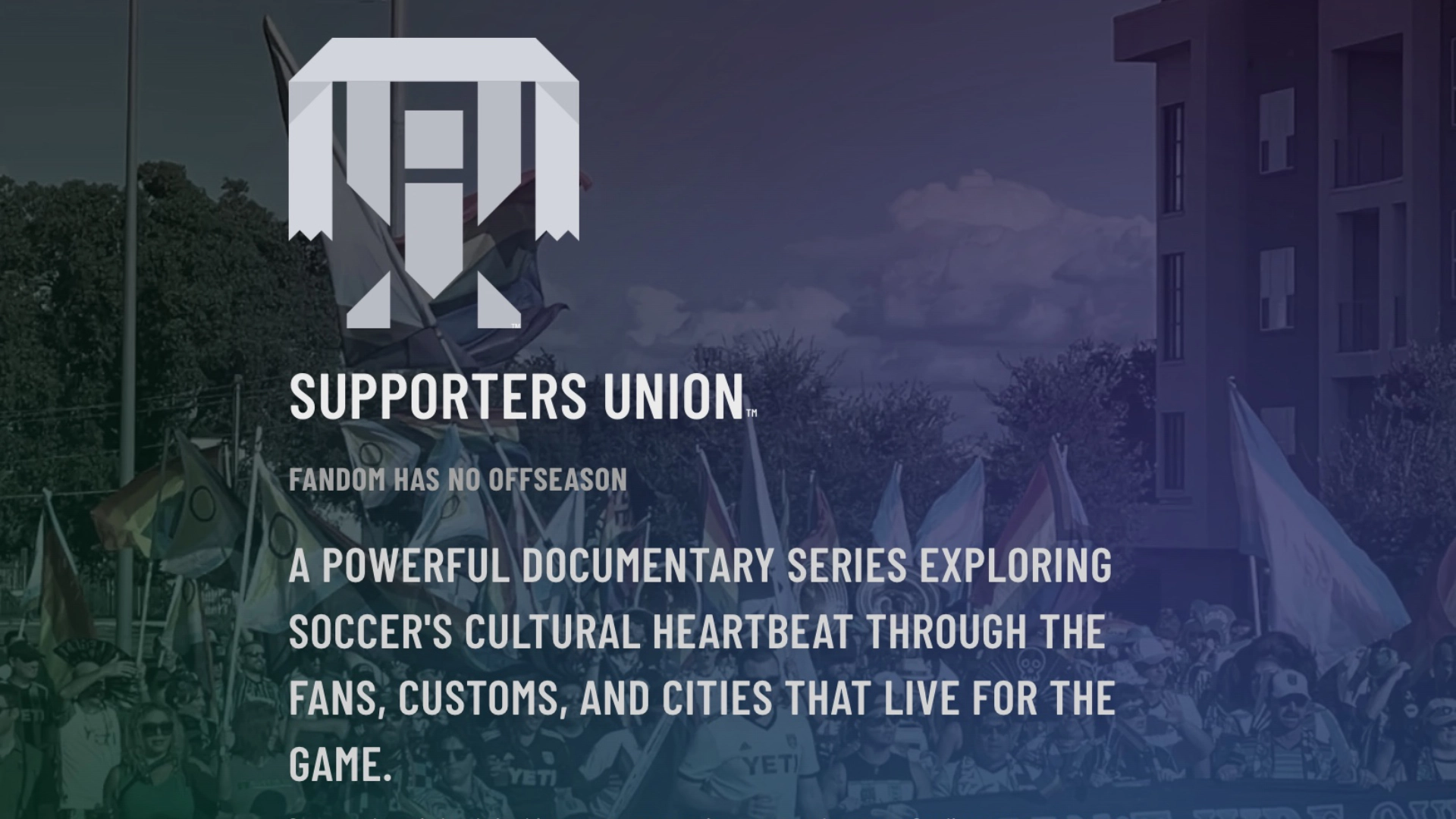 Screenshot of the SU docuseries homepage.